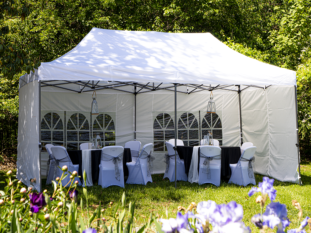 10′ x 20′ Canopy Tent Rental (Optional Sidewalls Free)